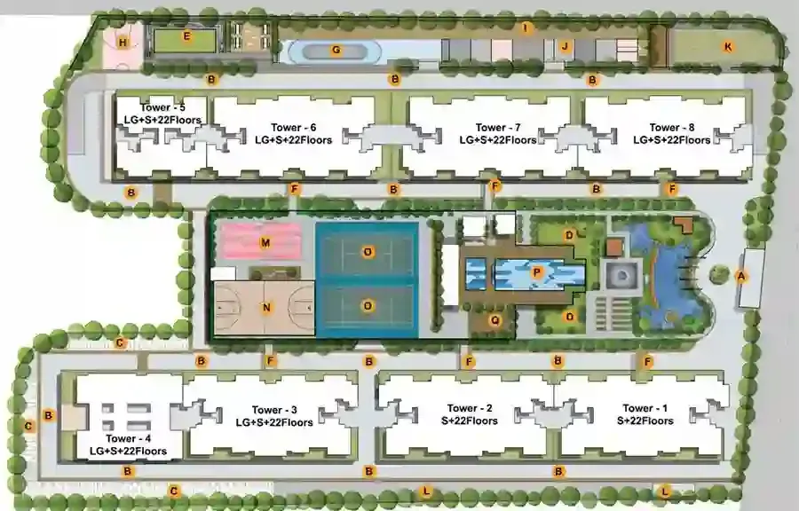 Master plan of Kohinoor Boulevard Towers (request to view)